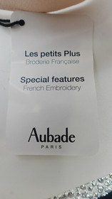 Aubade Paris Women&rsquo;s Lace Bra &ndash; Elegant Parisian Lingerie French Embroidery Sand