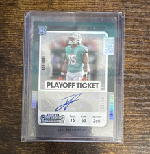 Panini 2021 Contenders Playoff Ticket Jaelan Phillips RC Auto BOOKEND 99 /99