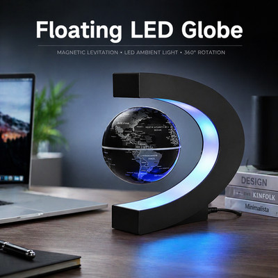 Magnetic Levitation Globe LED Floating World Map Desk Lamp Decor Gift
