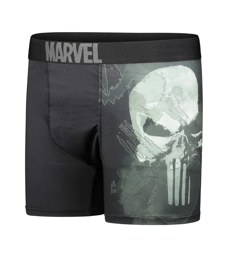 全新带标签。 漫威。 3 包 PUNISHER 棉弹力平角内裤。 打印。 MSRP 55.00 美元 — 第 4/4 张图片