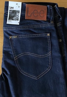 LEE Daren Herren Jeans Regular W30 L32 Rinse Dunkelblau Navy NEU mit Etikett