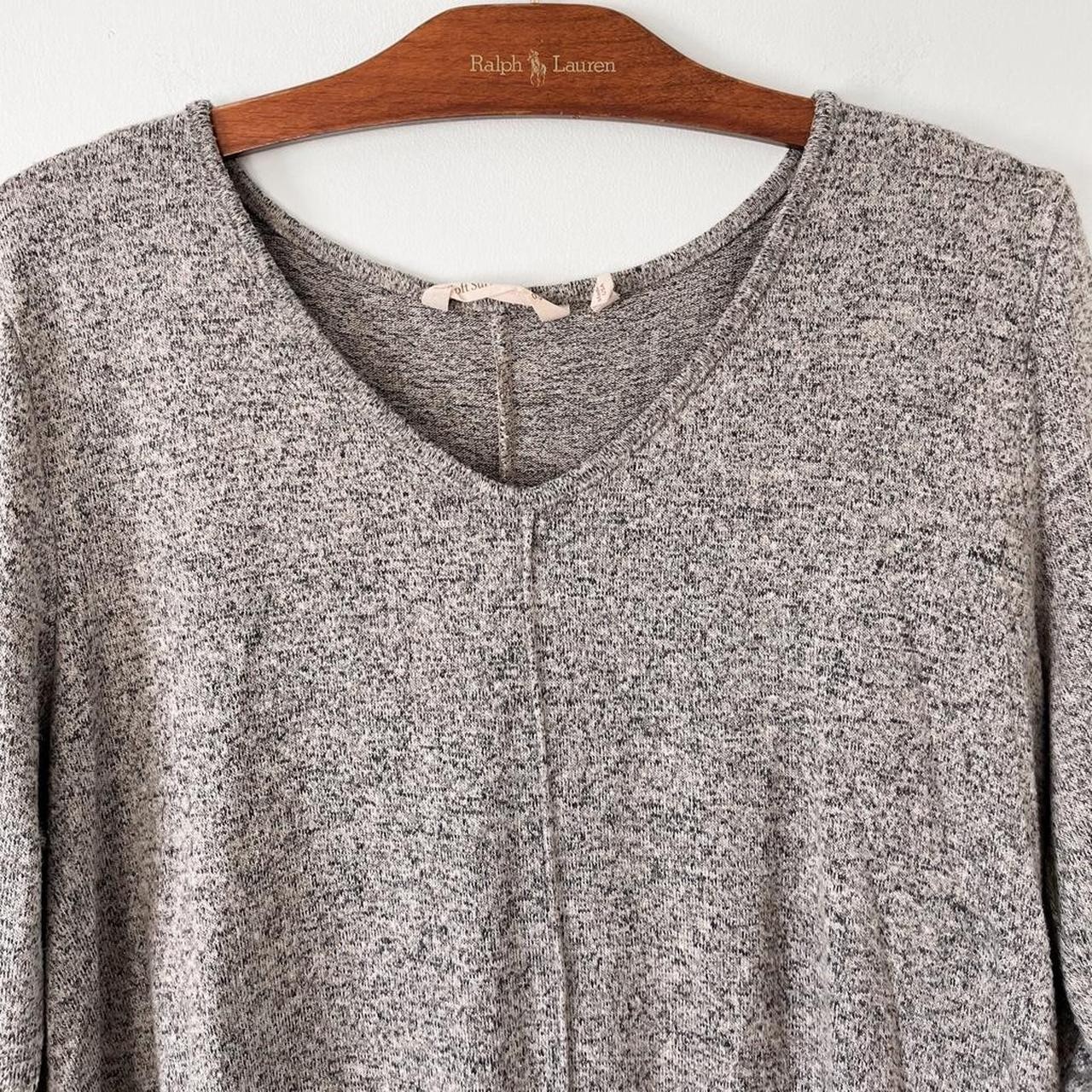 Soft Surroundings Oversized Split Hem V-Neck Swea… - image 2