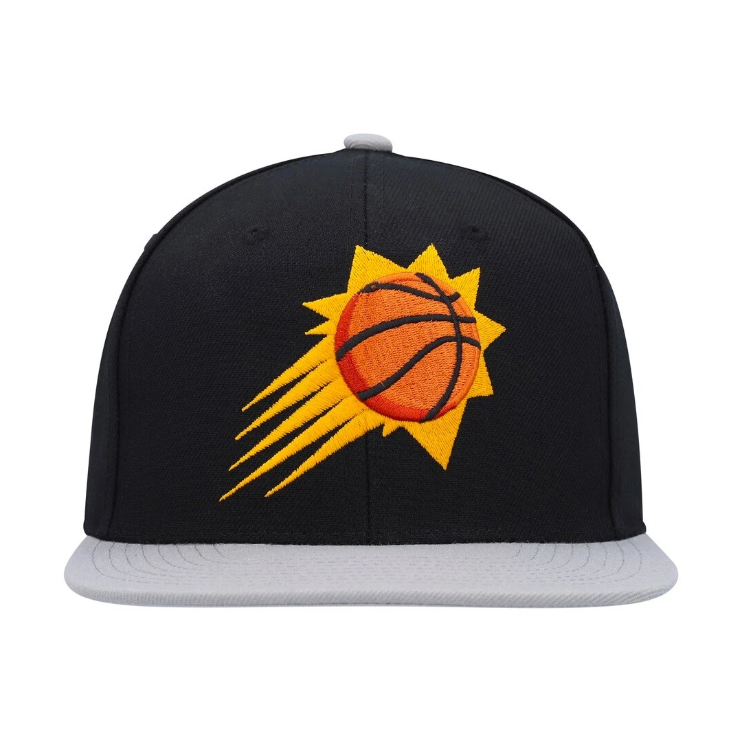 Mitchell & Ness Phoenix Suns "Core Basic" Snapback Hat (Black/Grey) Cap