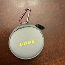 Bose SoundSport Wireless Headphones Carrying Carry Case with Carbine Hook - Gray