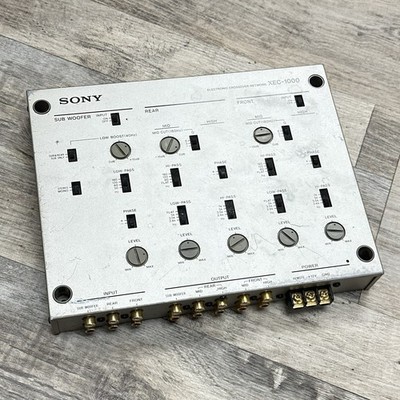 SONY XEC-1000 5-Way Powered Crossover System VINTAGE OLD-SCHOOL CAR AUDIO