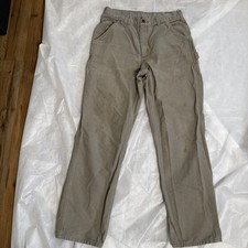 Carhartt Pants 32x34 Mens Carpenter Dungaree Gray Utility Workwear Vintage VTG
