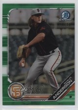 2019 Bowman Chrome Prospects Green Refractor 50/99 Shaun Anderson #BCP-211 0w8