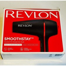 Revlon Smoothstay Coconut Oil Infused Hair Dryer - 1875 Watt Blow Dryer Beauty