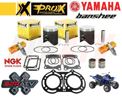 Yamaha Banshee YFZ 350 64.25mm Pro X Pistons Set Top End Gaskets Pin Bearing NGK