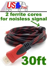 DURABLE! 30ft long HDMI Gold Male~M Cable/Cord HDTV/Plasma/TV/LED/LCD 1080p v1.4