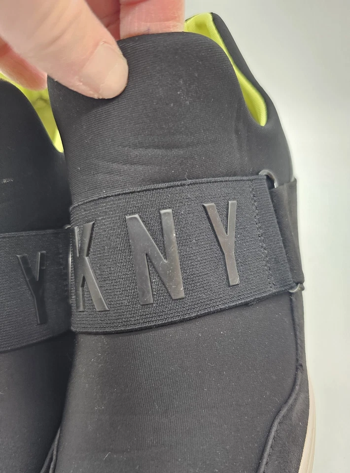 DKNY Cosmos логотип низкий верхний на танкетке поскользнуться на кроссовки обувь женщин 8,5 М ретро - Изображение 2 из 4