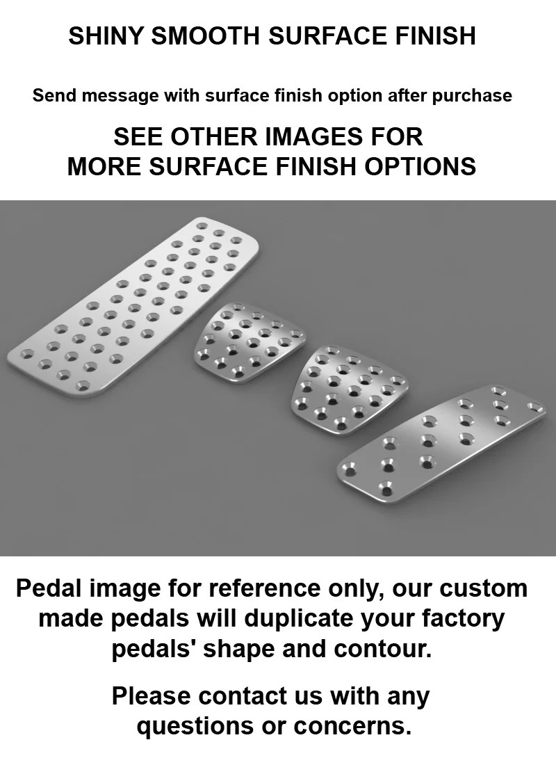 Ferrari Testarossa 1st Gen Deluxe Manual Billet aluminum racing pedal pad covers