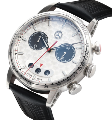 Mercedes Benz ストップウォッチ Mercedes-Benz B66041759 White Dial Quartz Men's Watch for sale