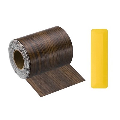 3'' x 33ft Self Adhesive Wood Grain Repair Tape with Scraper, Ebony