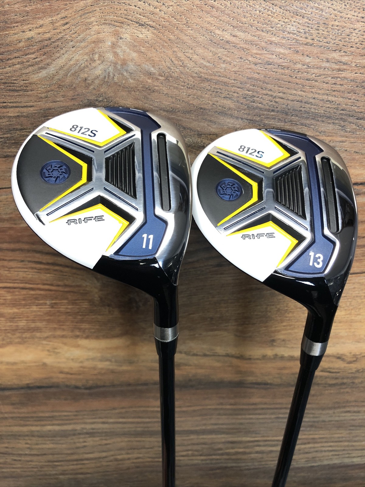 USED RH Senior Men's Rife Golf 812s Offset #11 + #13 Fairway Clubs Set 6014-CM4N