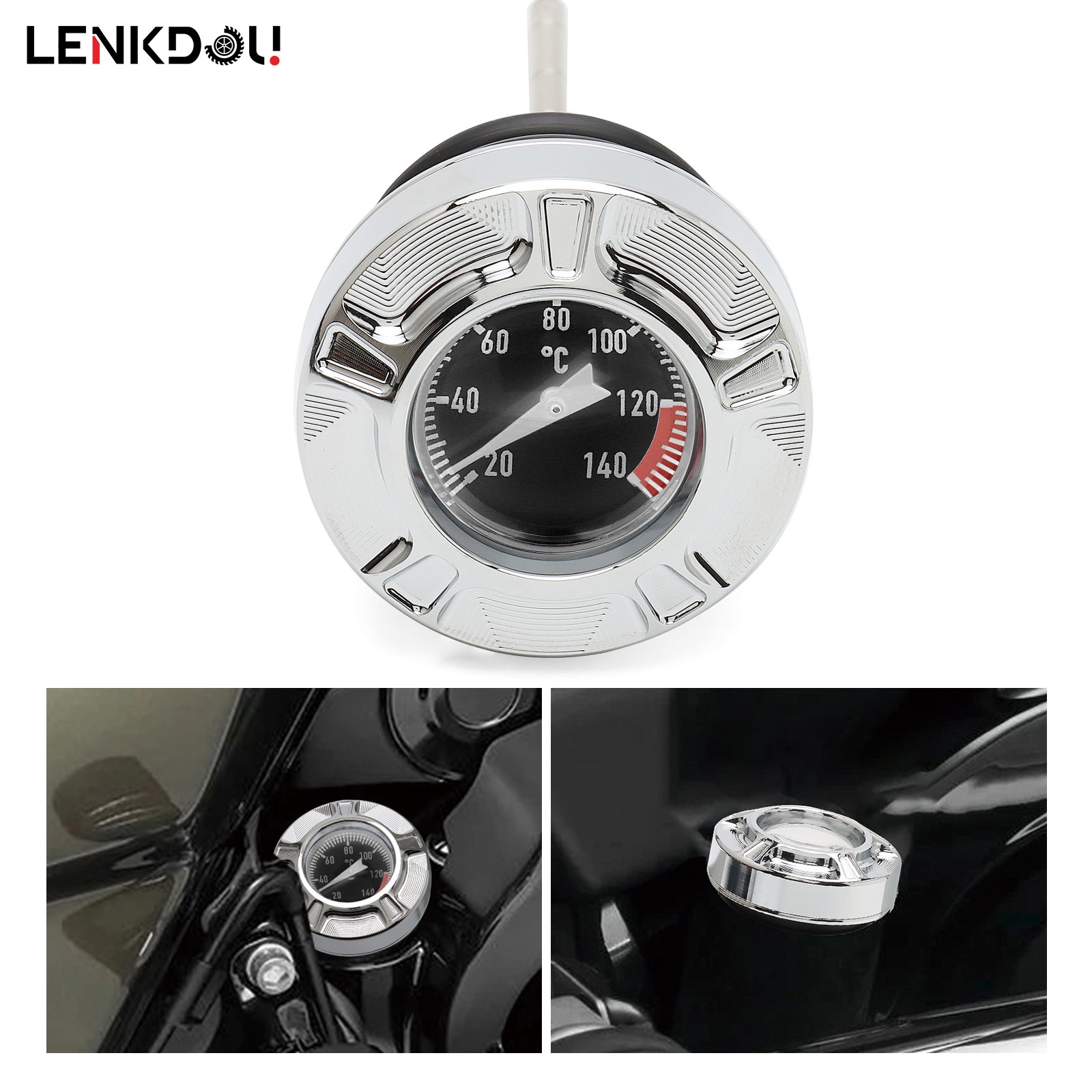 Temperature Oil Dipstick For Harley Softail 00-17 FLST Fatboy Heritage ...