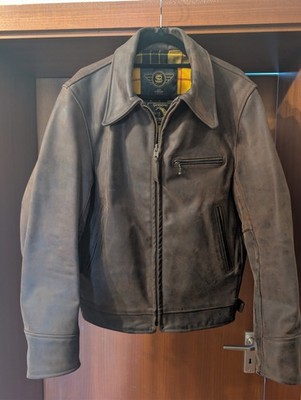 Simmons Bilt Roadster Pferdelederjacke Horsehide Größe UK40