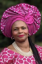 Joi African Aso Oke Pre-tied Autogele hat - DPAFP201