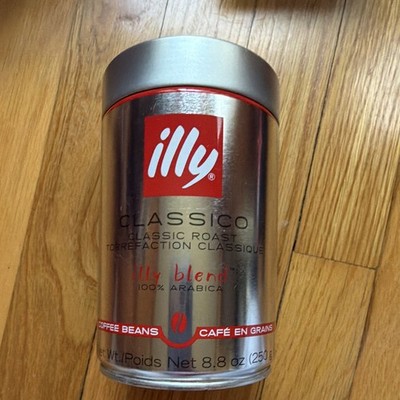 Illy Classico illy blend 100% Arabica Coffee Beans Classic Medium Roast 250g