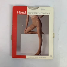 Heist The Fifteen Contour Tights Pantyhose Size 4-6 UK Shade 20 Tan NIB