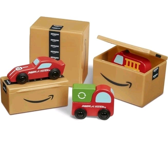 Amazon Delivery Van Ride on Toy for Kids, Blue Toddler Ride on Toy for Ages 2+ thumbnail 4
