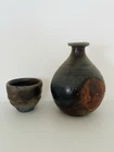 Japanese Bizen-yaki Sake Set (Tokkuri & Ochoko) – 2-Piece Ceramic Set Guinomi