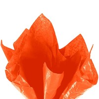 "20 Blatt Geschenk Seiden Papier 20\"X 26\" FüR Dekor Diy Basteln Orange"