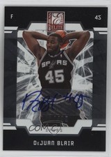 2009-10 Donruss Elite 46/499 DeJuan Blair #193 Auto 4at