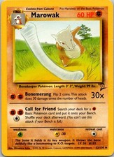 Marowak 52/130 Uncommon Base Set 2 Pokemon Heavily Played