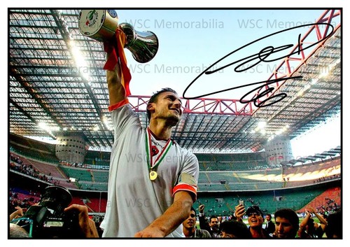 12590. Francesco Totti Signed Pictures (A4 Prints) AS Roma Italy
