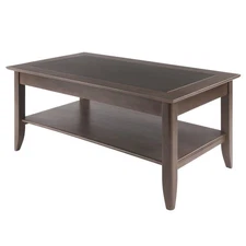 Winsome Wood 16640 18 x 40 x 22.6 in. Santino Coffee Table, Oyster Gray