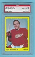 1973-74 Topps 174 Red Berenson Detroit Red Wings PSA 8 NM-MT! ONLY 10 PSA HIGHER