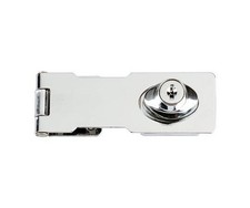 Yale Key Locking Hasp and Staple Security Lock Garage Shed Gate Flat Latch 116mm