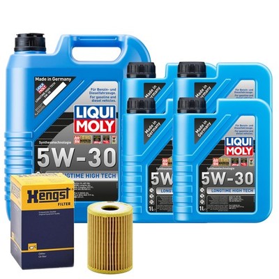 Motoröl 5W30 LIQUI MOLY Longtime Hightech 9L+HENGST Ölfilter