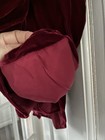 Vintage 80s Perfect Condition Velvet Women’s 12 Formal Evening Jacket Burgundy — photo 4
