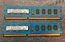 2GB 2x1GB PC3-10600 HYNIX HMT112U6TFR8C-H9 N0 AA-C DDR3-1333 BLUE Ram Memory Kit