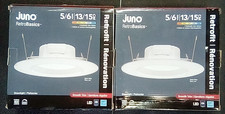 2 Pack - Juno Lighting 5/6 in. 13/15cm. White LED Retrofit Recessed Light