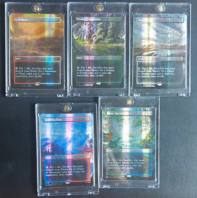 Magic: The Gathering Special Guest Dragonscale Fetchlands Lot (5) EN Near Mint