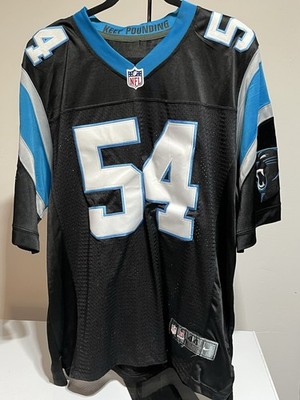 Nike Carolina Panthers BLANK NAME Football Jersey #54 size 44 Shaq Thompson