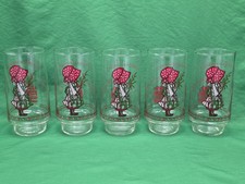 Coca Cola Holly Hobbie Christmas Limited Edition American Greetings Glass Set 5