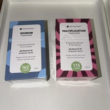 Think Tank Scholar Multiplication Flash Cards Set 173 Card Kit Lot 2 Division