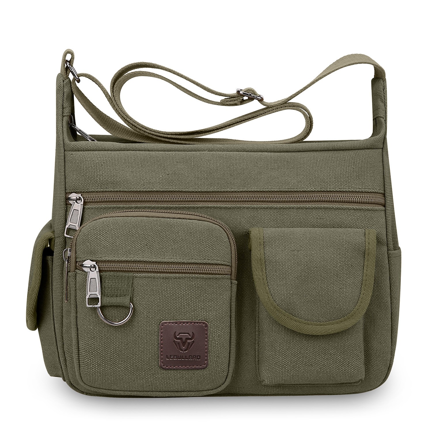 Mens Canvas Messenger Bag Shoulder Crossbody Military School Satchel Vintage