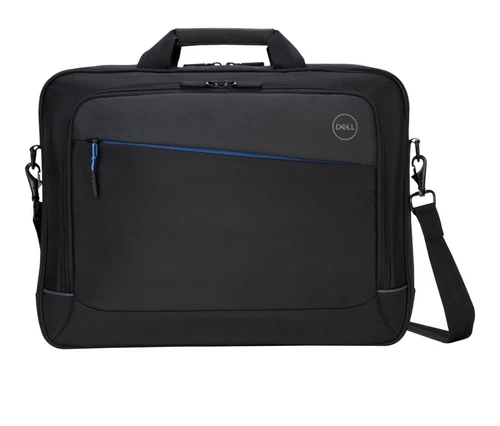 Dell 15" Professional Briefcase Black w/ Blue Accents Pockets & Dividers