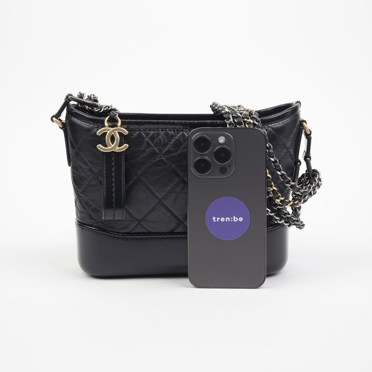 GABRIELLE CHANEL 2本セット Chanel Gabrielle Double Zip Clutch with Chain Quilted Aged