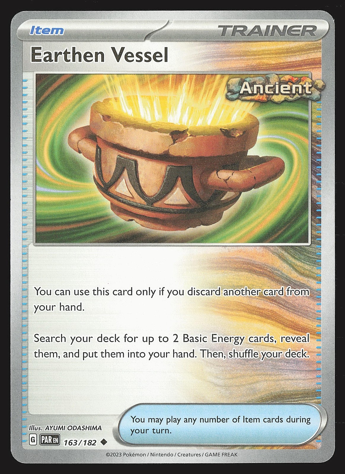 SV04: Paradox Rift Earthen Vessel #163/182 Uncommon Pokemon Card
