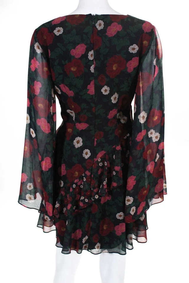 Vestido Keepsake Waves para mujer azul verde rojo floral talla mediana 11575936 Foto 3 de 4