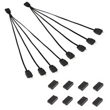 5V 3 Pin ARGB Splitter Cable 1-to-4 Male 3 Pin Addressable RGB Splitter