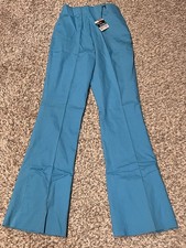 Vintage Women's Dan River Wash And Wear Bell Bottom  s Pants Rockabilly NEW TAGS