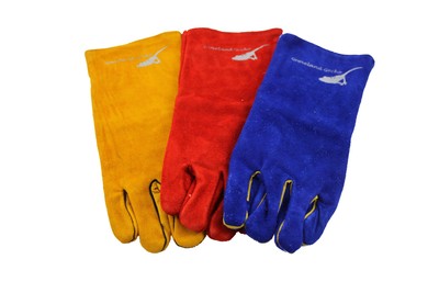 Medium Leather Reptile Handling Gloves Bearded Dragon Crested Gecko Reptile L...