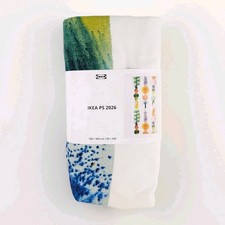 IKEA PS 2026 Pre-Cut Fabric White/Multicolor Big Pattern 59x118" New